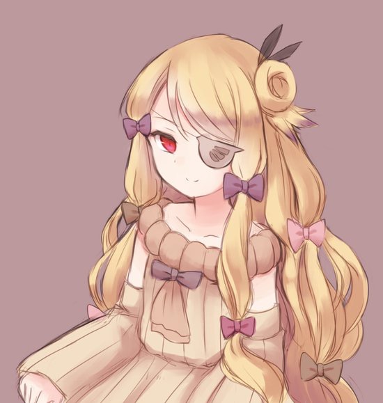 10s, 1girl, akeyama, blonde_hair, eyepatch, female_focus, long_hair, mahou_shoujo_ikusei_keikaku