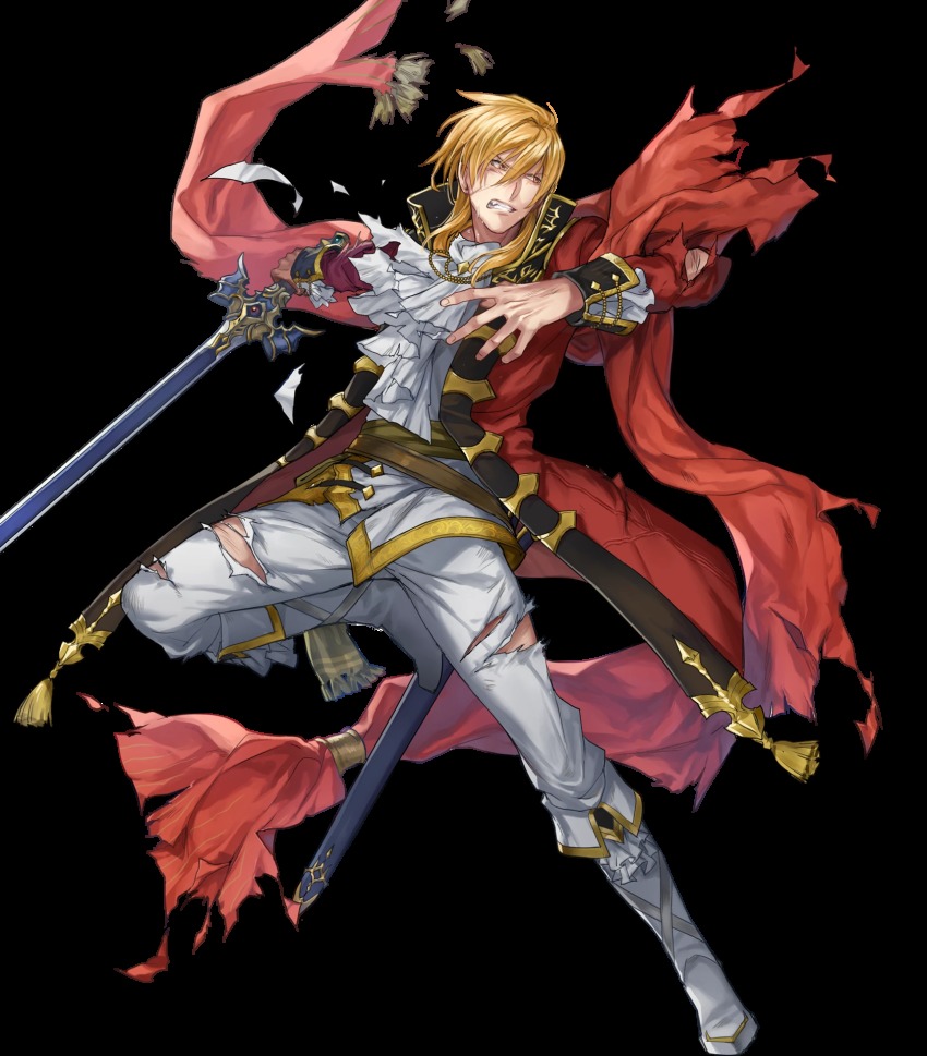 1boy, attack, teeth, belt, blonde_hair, boots, brown_eyes, coat