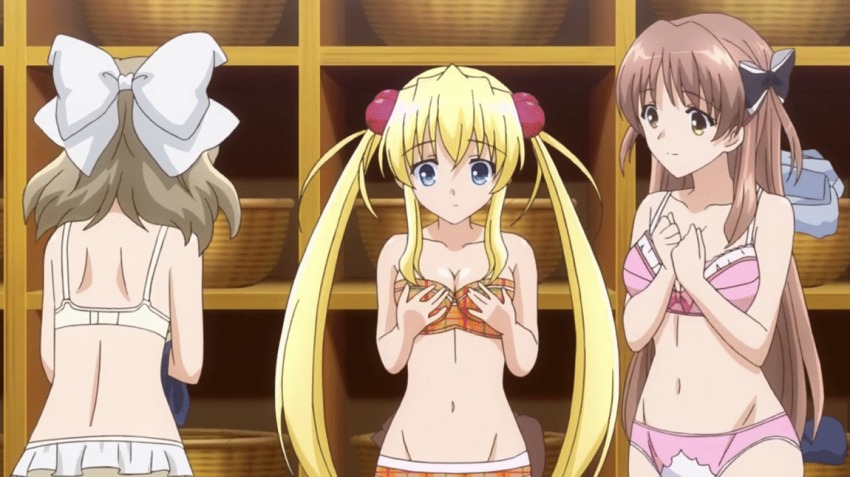 10s, 3girls, amatsuka_haruka, amatsuka_hotaru, amatsuka_rikka, animated, animated_gif, baby_princess