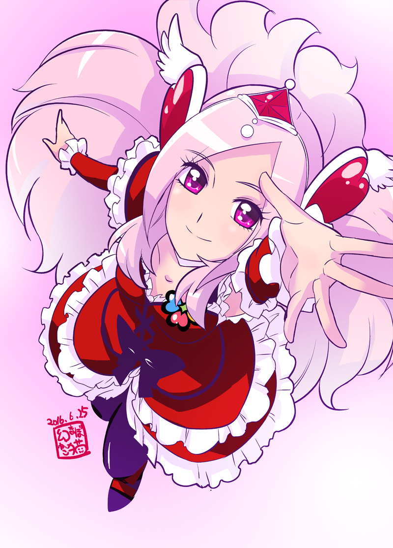 00s, 1girl, 2016, arm_warmers, black_bow, black_pantyhose, bow, choker