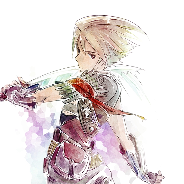 1boy, 72yan, ahoge, brown_eyes, brown_hair, fingerless_gloves, gloves, male_focus