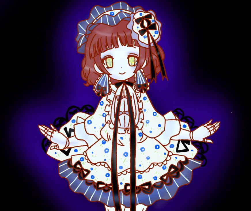 10s, 1girl, bad_id, bad_twitter_id, brown_hair, doll_joints, female_focus, gothic_lolita, joints, lolita_fashion, mahou_shoujo_ikusei_keikaku, mahou_shoujo_ikusei_keikaku_restart, moka_panda, rionetta, short_hair, smile, solo, yellow_eyes