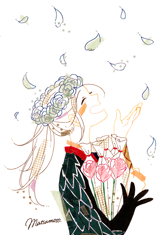 10s, 1boy, ^_^, aged_down, closed_eyes, flower, head_wreath, male_focus