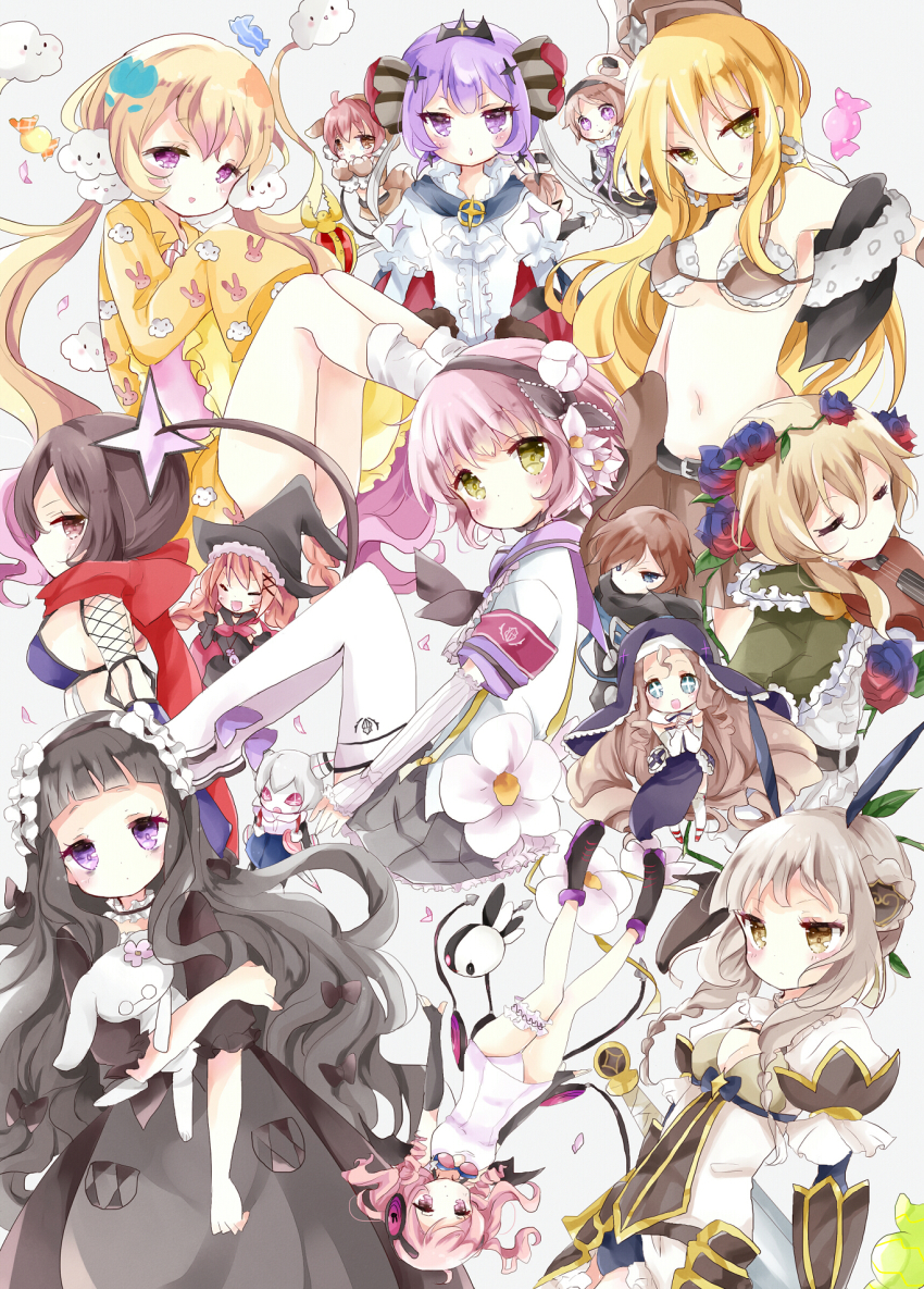 10s, 6+girls, bad_id, bad_pixiv_id, calamity_mary, cowgirl_(western), cranberry_(mahoiku), everyone