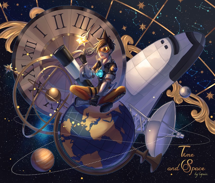 1girl, :d, artist_name, bad_id, bad_pixiv_id, black_gloves, bodysuit, bomber_jacket