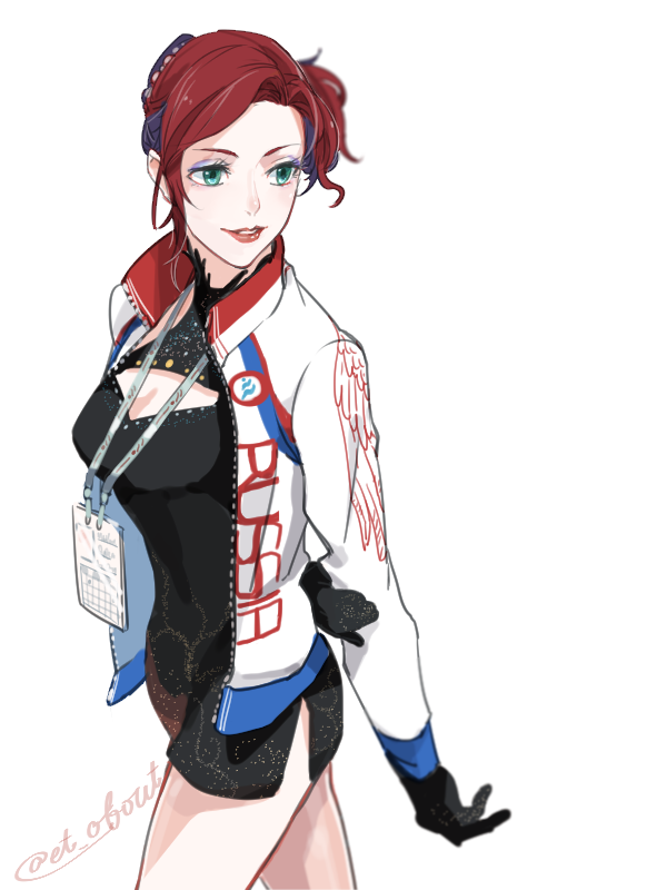 10s, 1girl, black_gloves, blue_eyes, cleavage_cutout, clothing_cutout, dress, eyeshadow