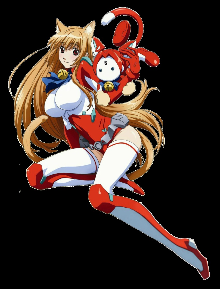 1girl, :d, animal_ears, asobi_ni_iku_yo!, assistaroid, bell, belt, belt_skirt