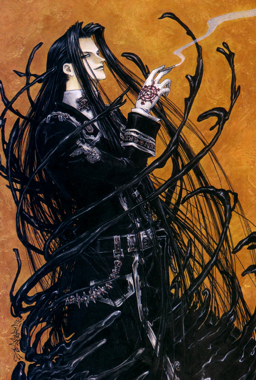 00s, 1boy, hexagram, highres, isaak_fernand_von_kampfer, male_focus, official_art, pentagram