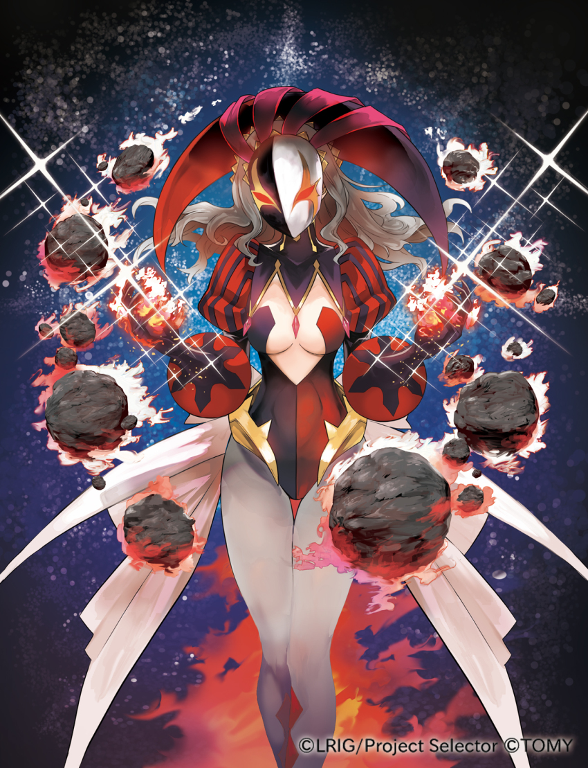 10s, 1girl, bare_legs, breasts, carnival_(wixoss), cleavage, corset, dummy