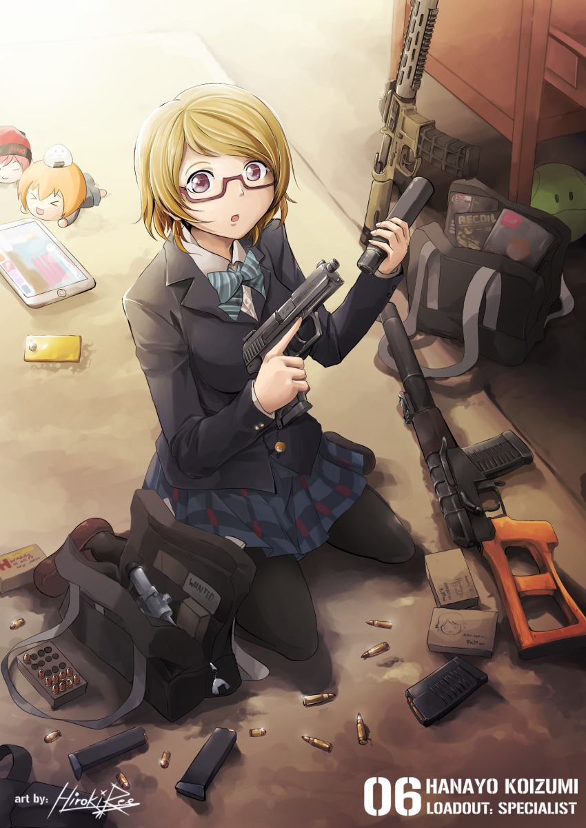 >_<, .300_aac_blackout, .45_acp, 10s, 1girl, 9x39mm, :o, aac_honey_badger