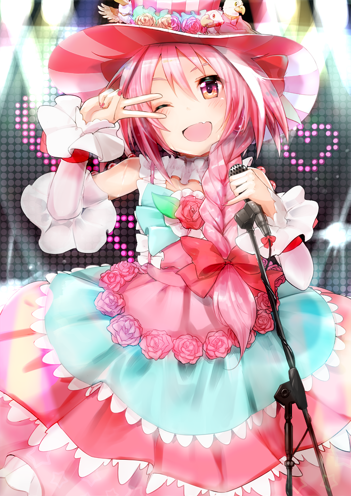 1boy, ;d, astolfo_(fate), blush, braid, cosplay, crossdressing, crossdressing_(mtf)