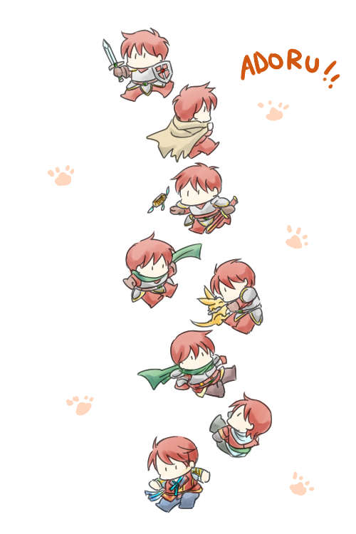 1boy, adol_christin, armor, belt, chibi, cloak, falcom, pants