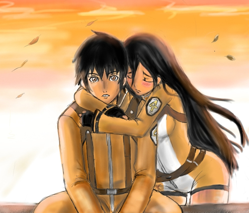 00s, 1boy, 1girl, ga-rei, ga-rei_zero, hetero, hug, iriza