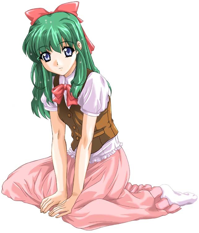 00s, bad_id, bad_pixiv_id, blue_eyes, green_hair, long_hair, mikage_nao, onegai_twins