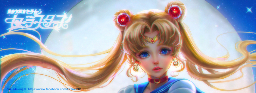 1girl, artist_name, backlighting, bishoujo_senshi_sailor_moon, blonde_hair, blue_eyes, blue_sailor_collar, choker