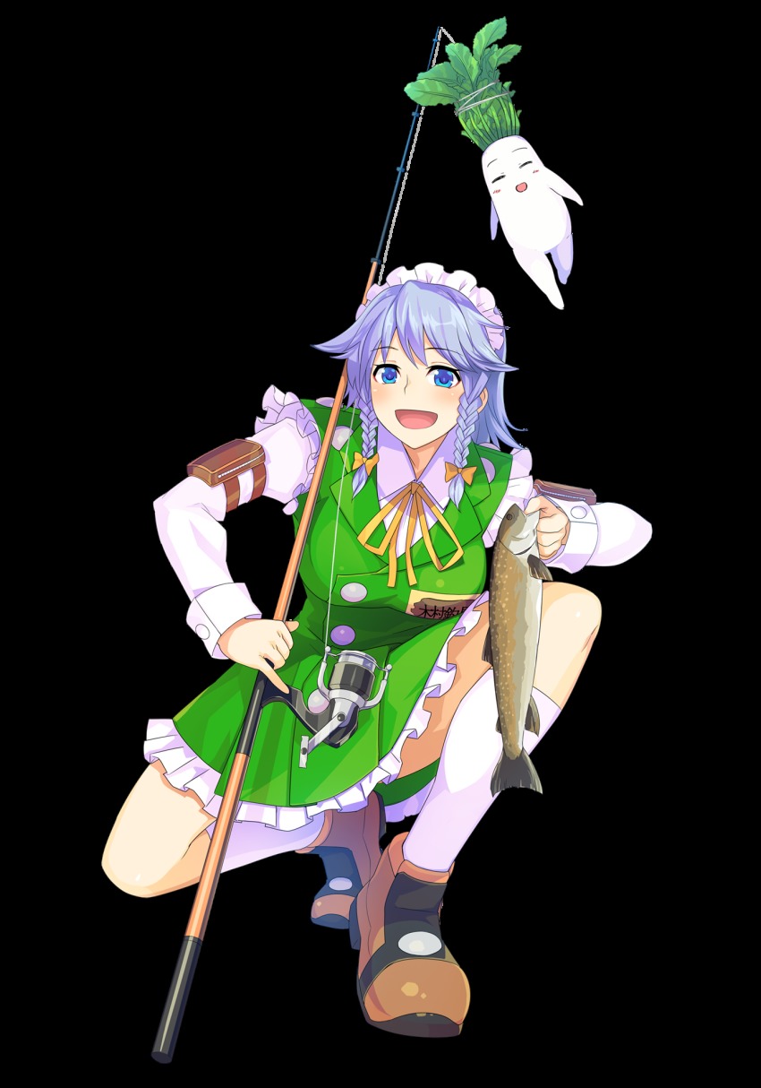 1girl, :d, animal, blue_eyes, blue_hair, blush, bow, braid