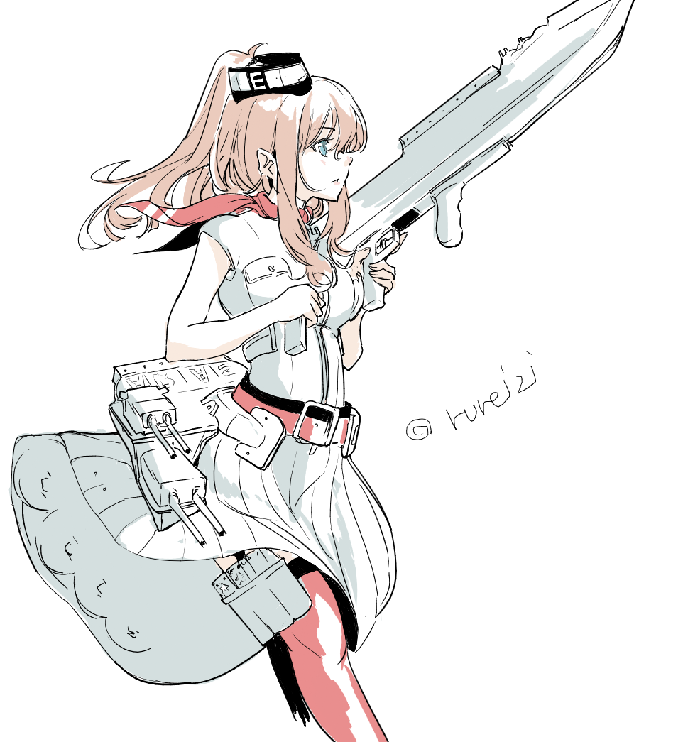 10s, 1girl, blue_eyes, breast_pocket, brown_hair, dress, female_focus, flight_deck