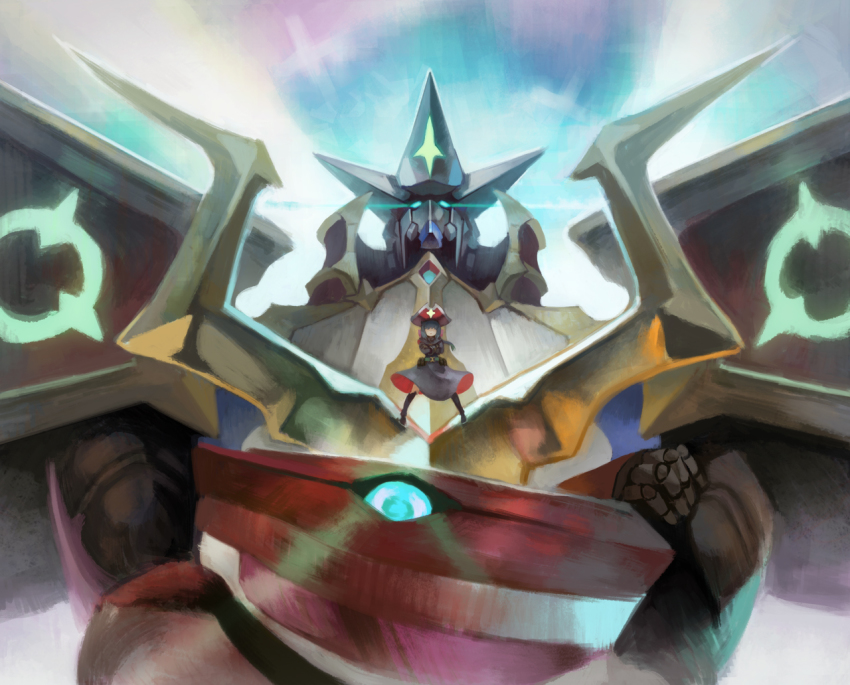 10s, 1girl, belt, blue_hair, boots, bow, constanze_amalie_von_braunschbank-albrechtsberger, crossed_arms