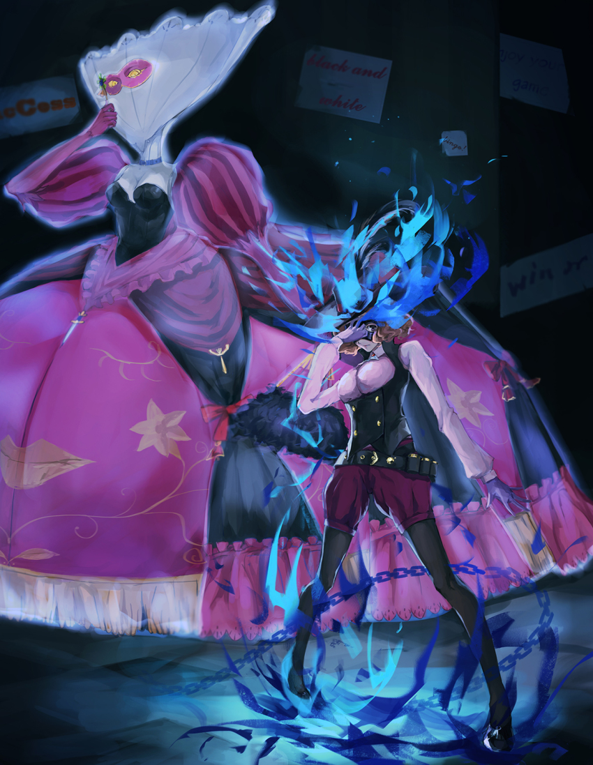 10s, belt, black_hat, brown_eyes, brown_hair, gloves, hat, highres