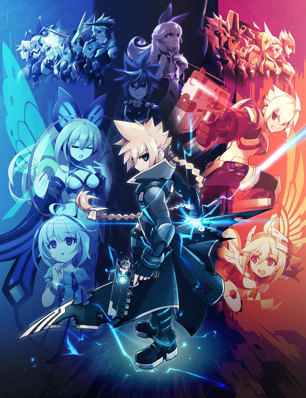 6+boys, 6+girls, acura_(gunvolt), azure_striker_gunvolt, azure_striker_gunvolt_2, carrera_(gunvolt), daytona_(gunvolt), elise_(gunvolt)