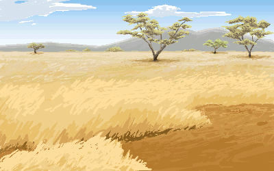 10s, 2girls, animal_ears, animal_print, animated, animated_gif, backpack, bag, black_gloves, blonde_hair, bow, bowtie, bucket_hat, chasing, cloud, day, elbow_gloves, fur_collar, ggxfan, gloves, hat, hat_feather, japari_symbol, jumping, kaban_(kemono_friends), kemono_friends, lowres, md5_mismatch, multiple_girls, open_mouth, outdoors, pantyhose, red_shirt, savannah, serval_(kemono_friends), serval_tail, shirt, short_hair, sky, sleeveless, sleeveless_shirt, smile, striped_tail, tail, thighhighs, tree