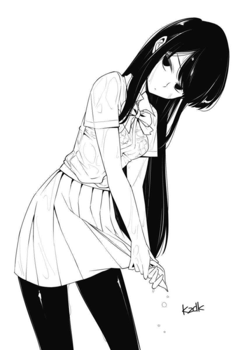 1girl, absurdres, artist_name, bow, bowtie, bra, breasts, closed_mouth