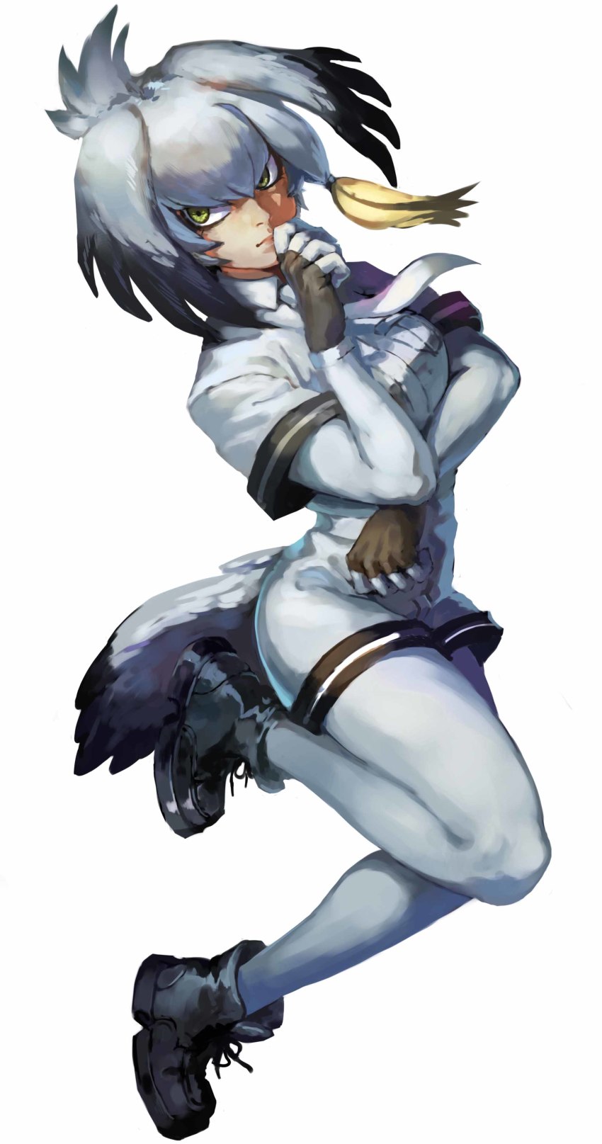 10s, 1girl, absurdres, black_boots, black_gloves, black_hair, boots, breasts