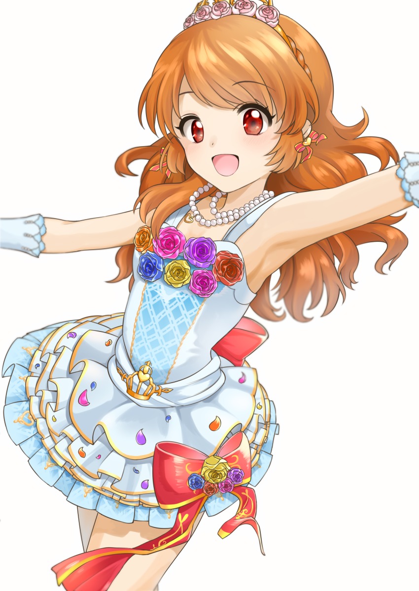 1girl, absurdres, aikatsu!, aikatsu!_(series), alternate_costume, alternate_hairstyle, armpits, bare_shoulders