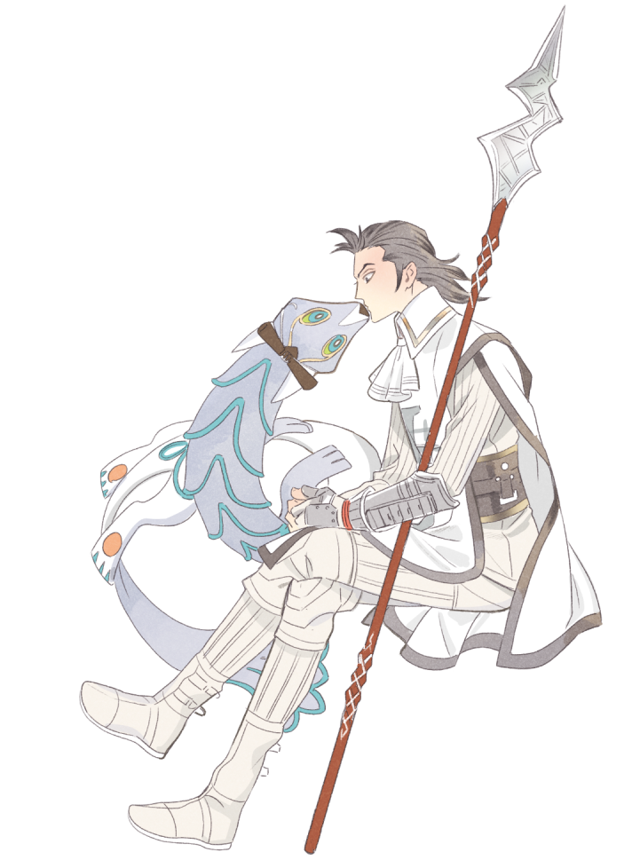 1boy, bad_id, bad_pixiv_id, demon_(megami_tensei), gaston_(megami_tensei), long_hair, male_focus, nobingo