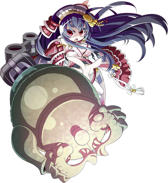 >:o, 1girl, :o, akaneya, black_hair, breasts, cleavage, detached_sleeves