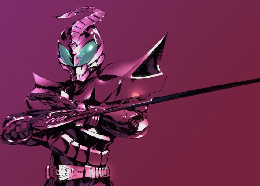 1boy, armor, belt, bodysuit, commentary_request, green_eyes, helmet, highres