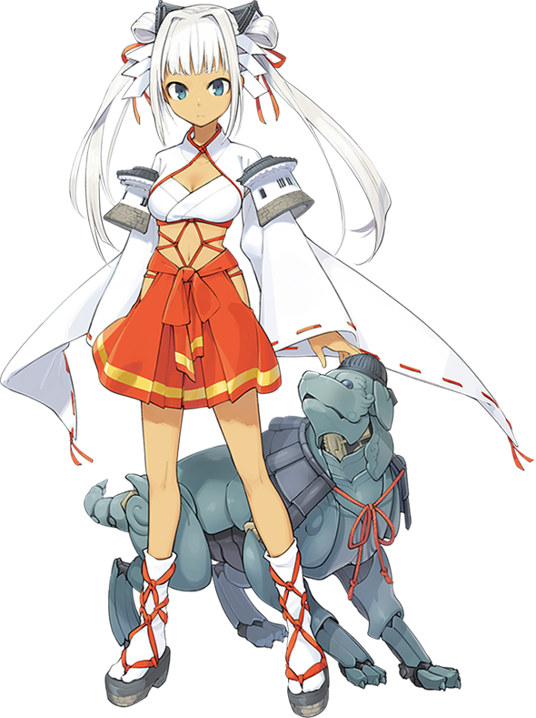 blue_eyes, breasts, cleavage, dog, full_body, long_hair, looking_at_viewer, midriff