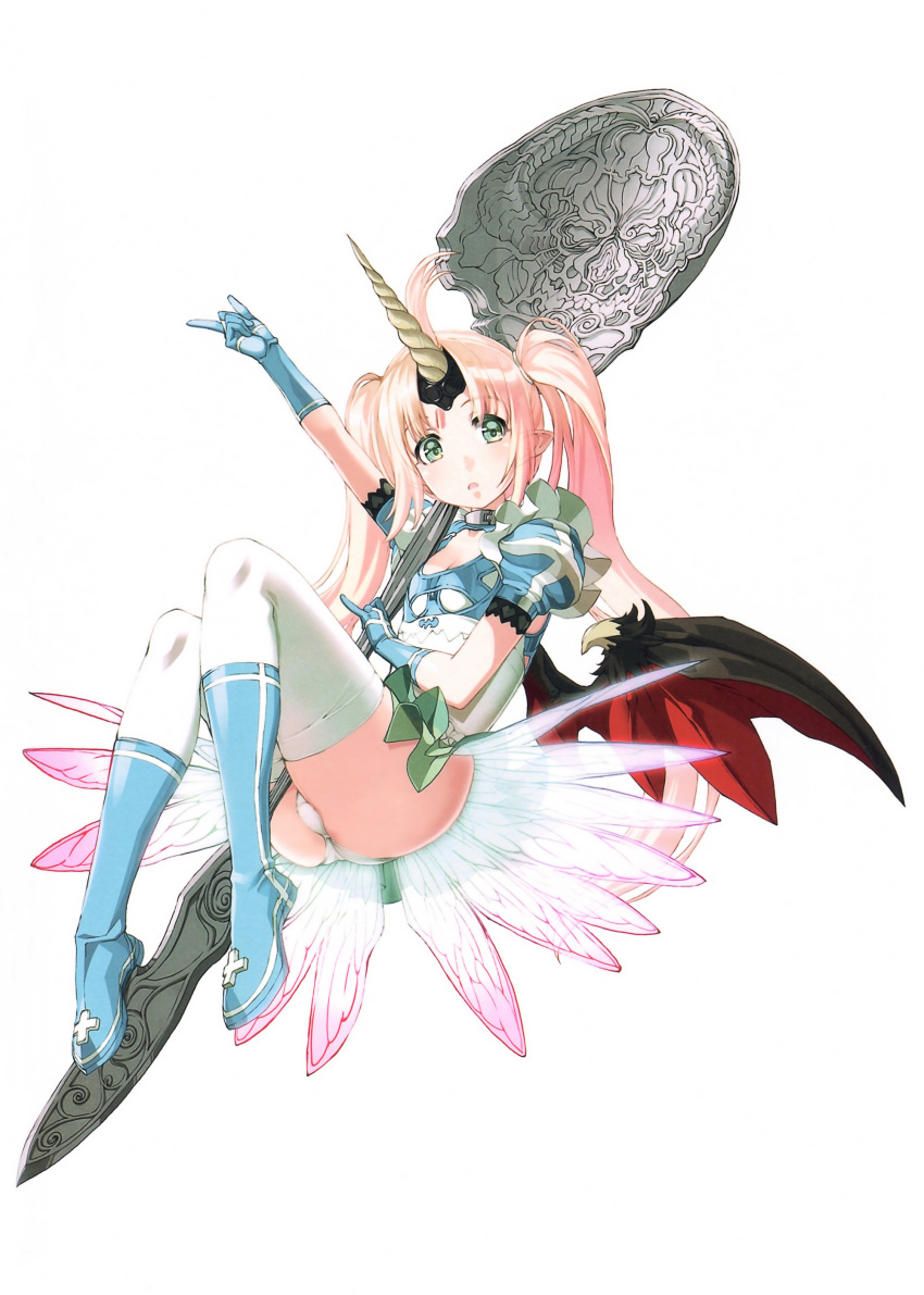 1girl, absurdres, beelzebub_(sin_nanatsu_no_taizai), beelzebub_(the_seven_deadly_sins), blonde_hair, breasts, cleavage, demon_girl