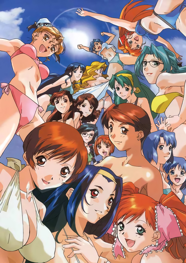 6+girls, asahina_natsuki, asahina_yurina, bikini, christine_garland, dark-skinned_female, dark_skin, day