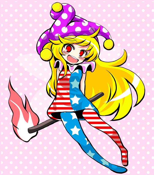 1girl, aizawa_(teaminazuma), american_flag_dress, american_flag_legwear, animal_ears, animated, animated_gif, blonde_hair