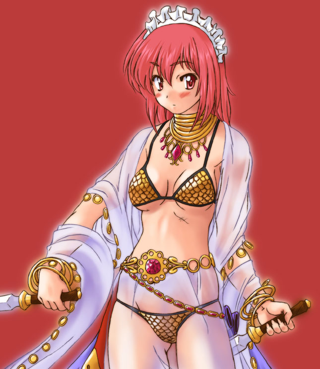 1girl, arabian_clothes, bikini, breasts, cosplay, dancer, dancer_(ragnarok_online), female_focus