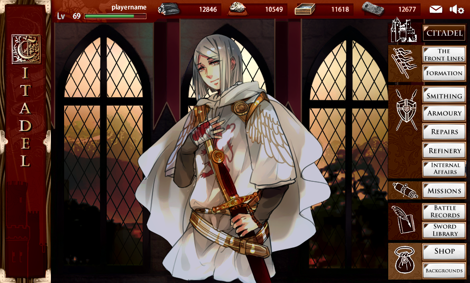 10s, 1boy, box, cioccolatodorima, durandal, fake_screenshot, grey_eyes, knight