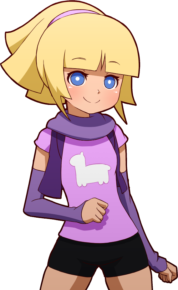 1girl, alternate_costume, alternate_hair_length, alternate_hairstyle, arm_warmers, bad_id, bad_tumblr_id, bike_shorts, blonde_hair, blue_eyes, cowboy_shot, female_focus, flat_chest, gravity_falls, hairband, mike_inel, pacifica_northwest, pacifica_southeast, reverse_falls_(gravity_falls), shirt, sleeves_past_wrists, smile, solo, t-shirt, transparent_background