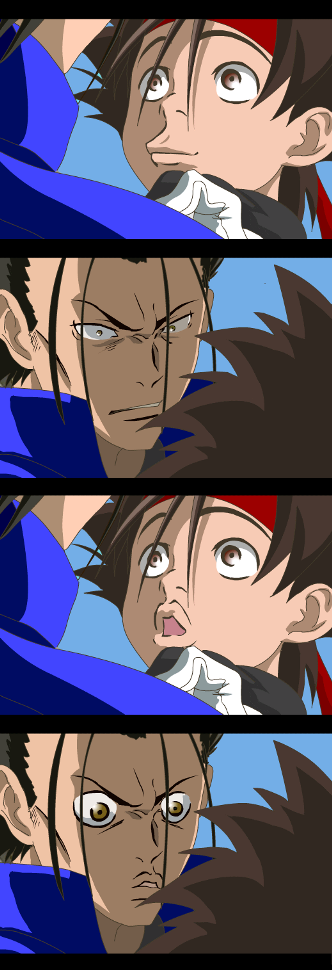 2boys, 4koma, bad_id, bad_pixiv_id, comic, kamamaro, meme, multiple_boys