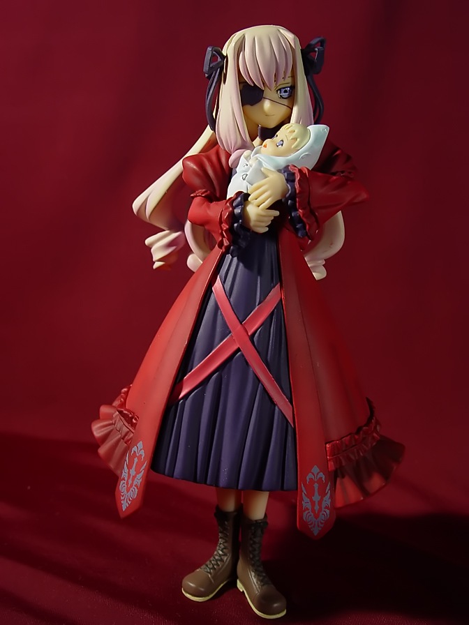 baby, blue_eyes, choco_(chocolate_shop), dorothea_(chocolate_shop), eyepatch, figure, figure_(medium), gothic_lolita