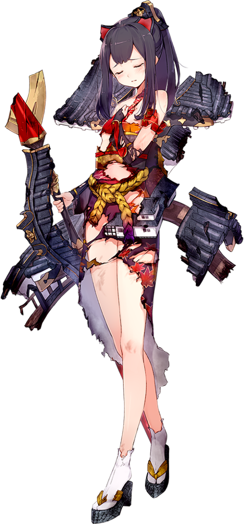 1girl, black_hair, elbow_gloves, closed_eyes, fingerless_gloves, full_body, fuyuno_yuuki, gloves