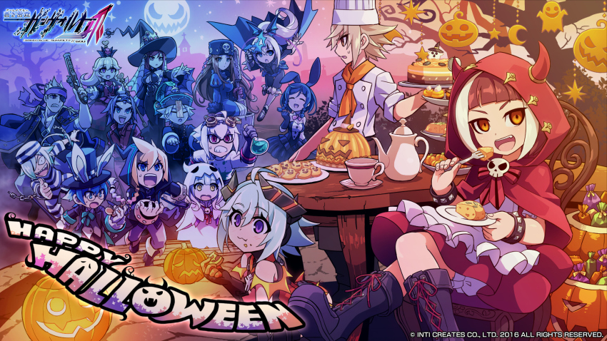 6+boys, 6+girls, acura_(gunvolt), asrock_(gunvolt), azure_striker_gunvolt, azure_striker_gunvolt_2, chef, cosplay