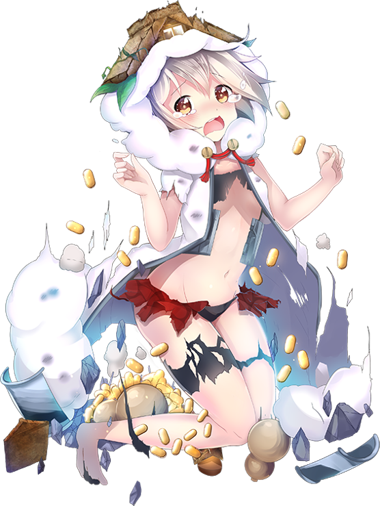 1girl, black_panties, breasts, coat, coin, d:, female_focus, full_body, gold, hood, hoodie, kiun_(oshiro_project), koban_(gold), navel, official_art, open_mouth, oshiro_project:re, panties, red_skirt, skirt, solo, taicho128, tearing_up, torn_clothes, transparent_background, underboob, underwear, white_coat, white_hair, yellow_eyes