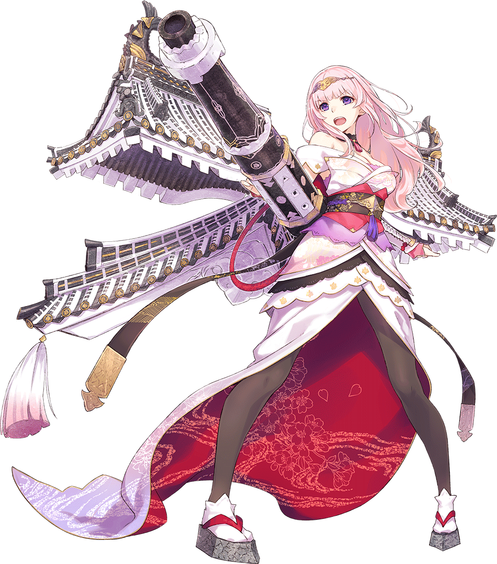 >:p, 1girl, :p, architecture, bare_shoulders, breasts, cannon, cleavage