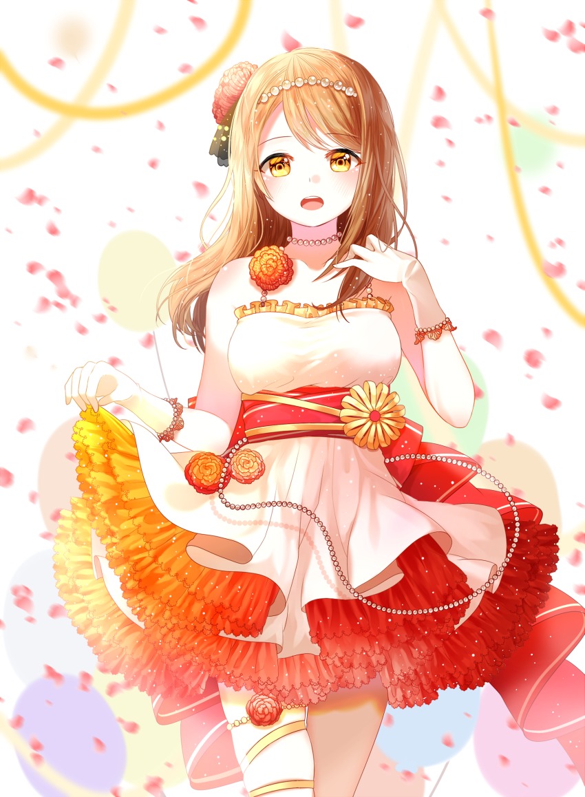 10s, 1girl, :o, absurdres, bad_id, bad_pixiv_id, balloon, bare_shoulders