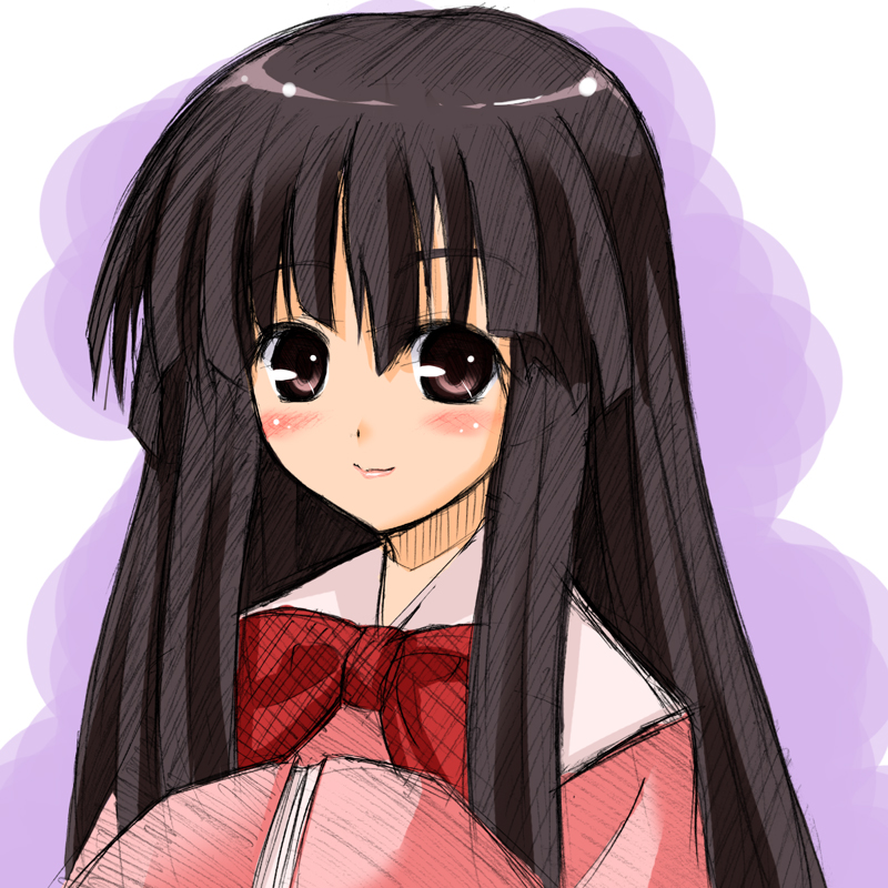 1girl, black_hair, blush, female_focus, houraisan_kaguya, kanata_daiki, long_hair, solo