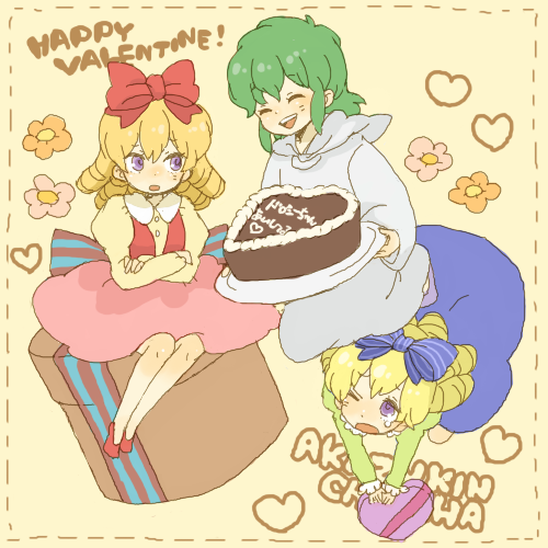 1990s_(style), akazukin_chacha, chocolate, doris, dorothy, lowres, seravi, sitting