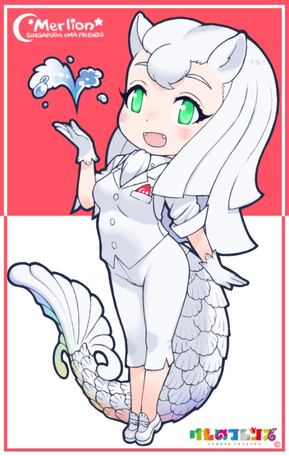 10s, 1girl, :d, animal_ears, breast_pocket, buttons, character_name, copyright_name