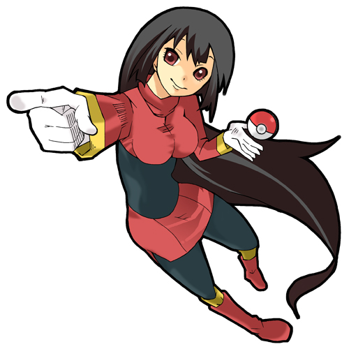 1990s_(style), 1girl, bad_id, bad_pixiv_id, black_bodysuit, black_hair, bodysuit, female_focus