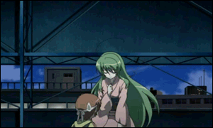 00s, animated, animated_gif, anime_screenshot, inukami!, japanese_clothes, kawahira_keita, lowres